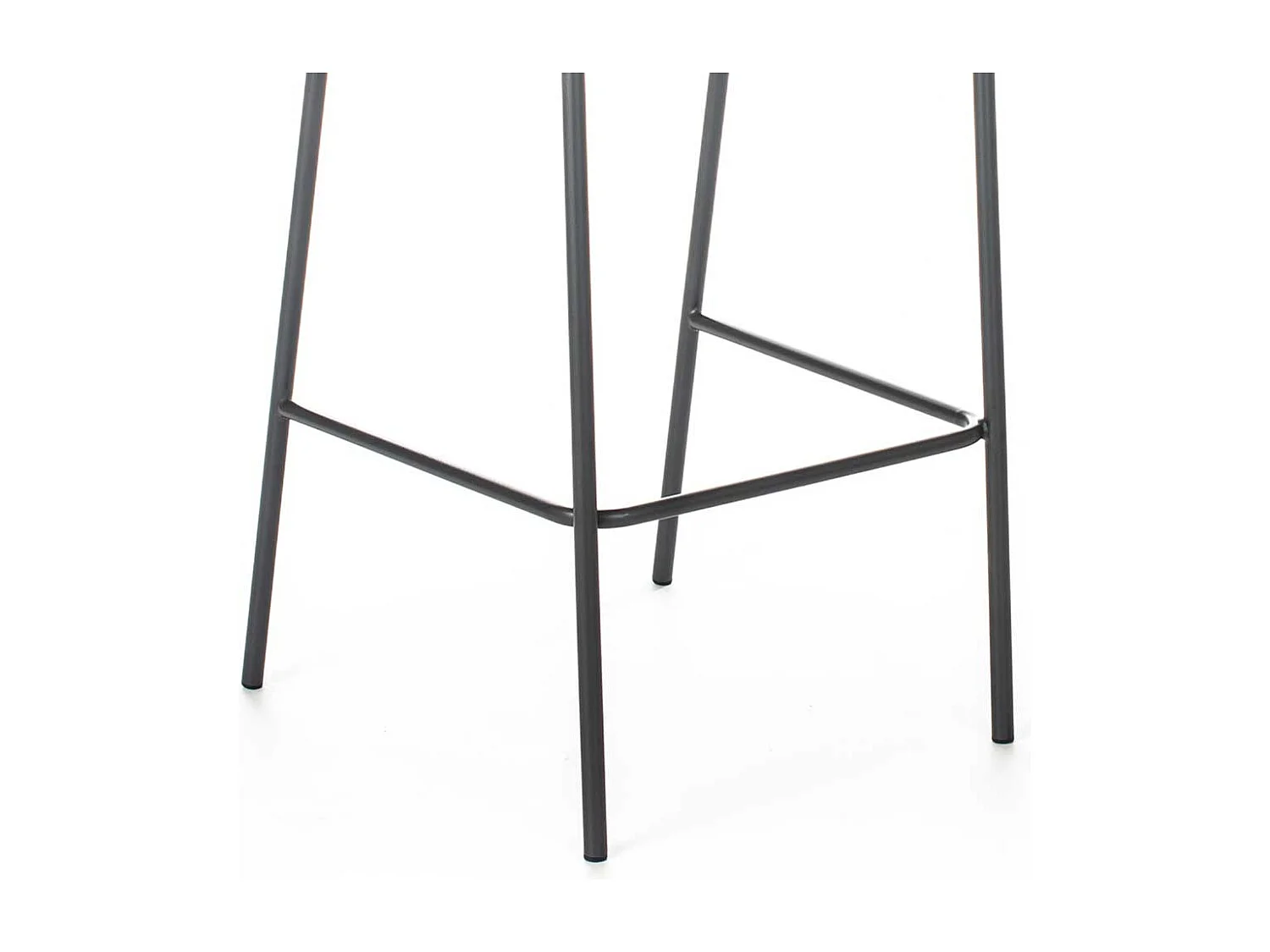 Barstühle in Gelb und Anthrazit gepolstert (2er Set)