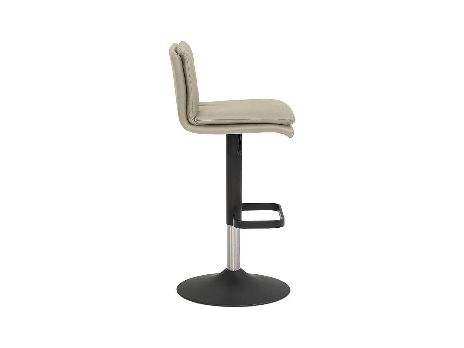 Tresenhocker mit Fußstütze und gepolsterter Rückenlehne drehbar