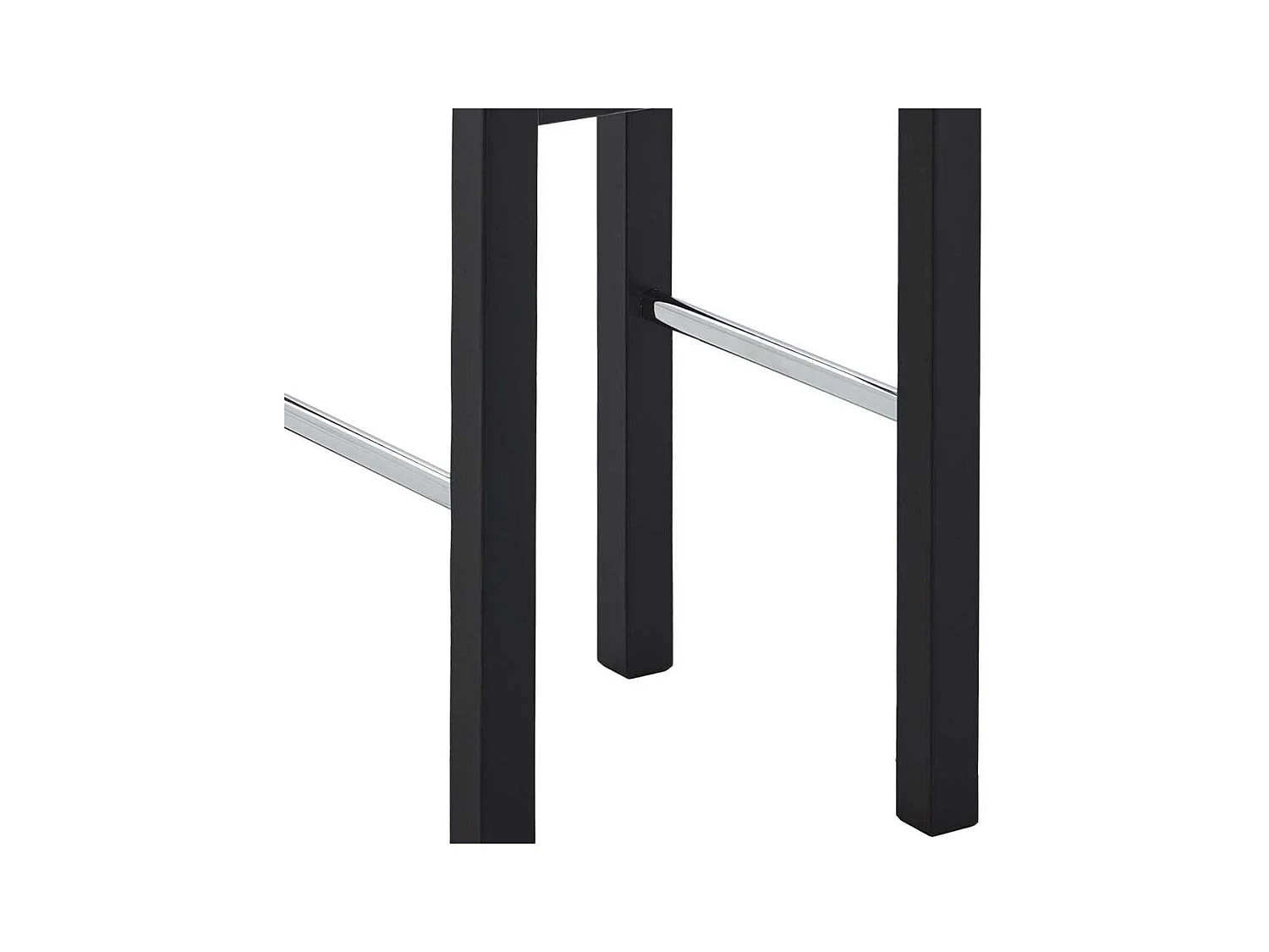 Kiefer massiv Barhocker in Schwarz und Laugenfarben 75 cm Sitzhöhe