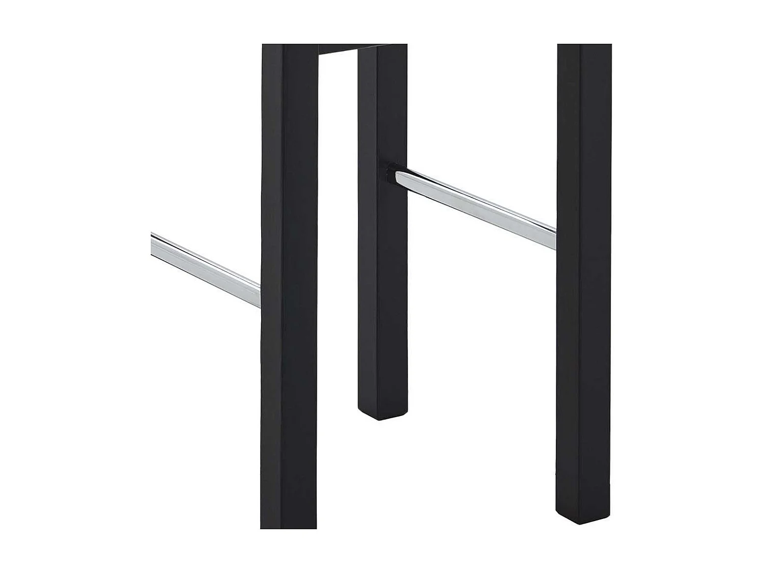 Kiefer massiv Barhocker in Schwarz und Laugenfarben 75 cm Sitzhöhe