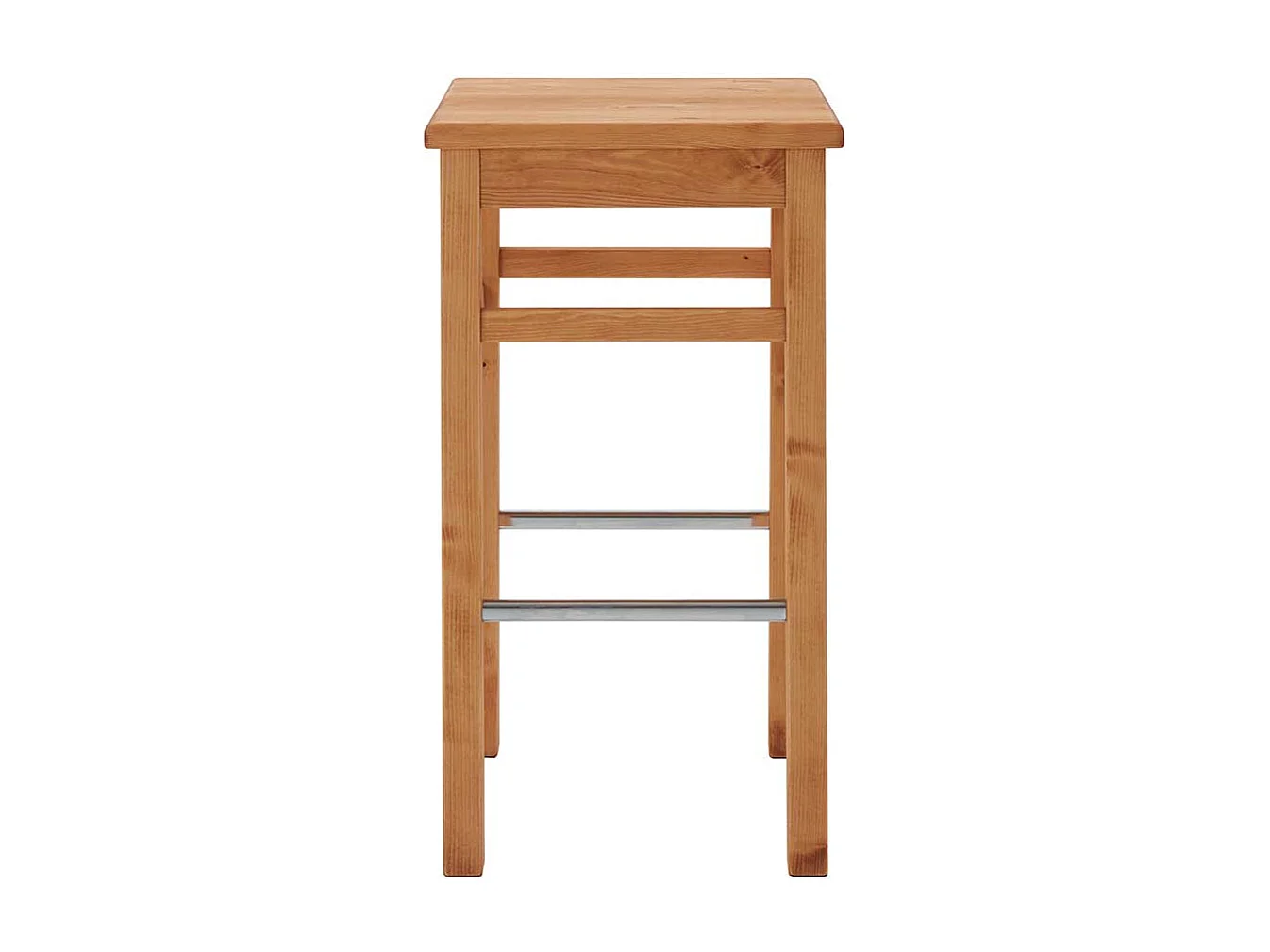 Barhocker 75 cm hoch aus Kiefer Massivholz Landhausstil