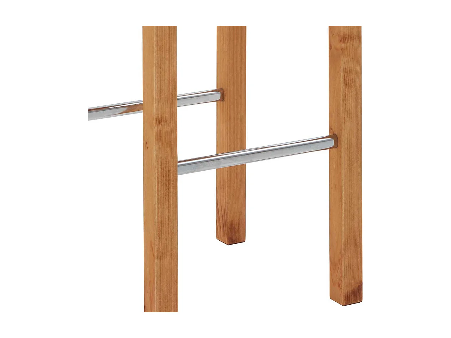 Barhocker 75 cm hoch aus Kiefer Massivholz Landhausstil