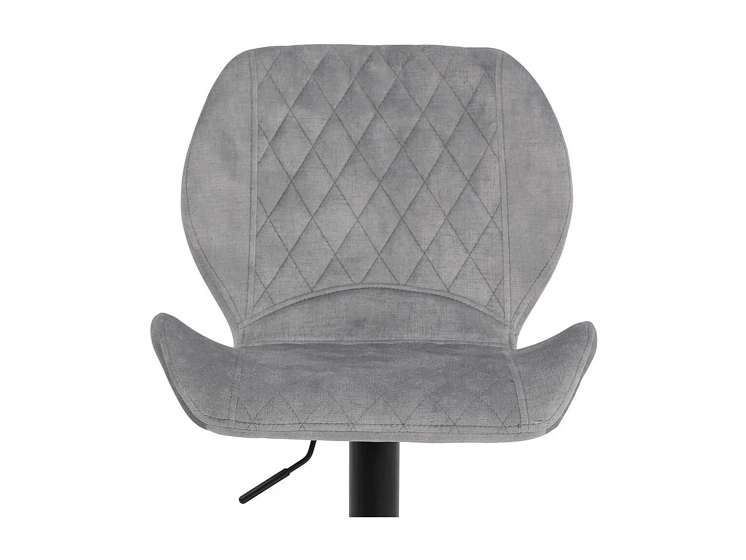 Bar Hocker in Grau und Schwarz Metall Tellerfuß (2er Set)