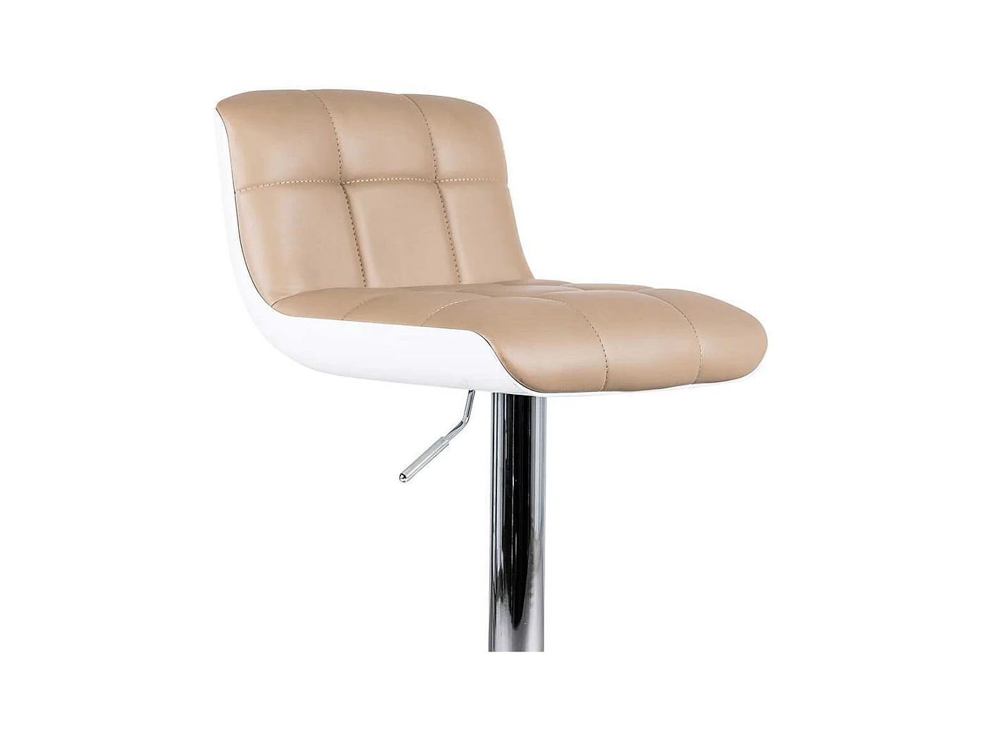 Barhocker in Taupe Kunstleder höhenverstellbar (2er Set)