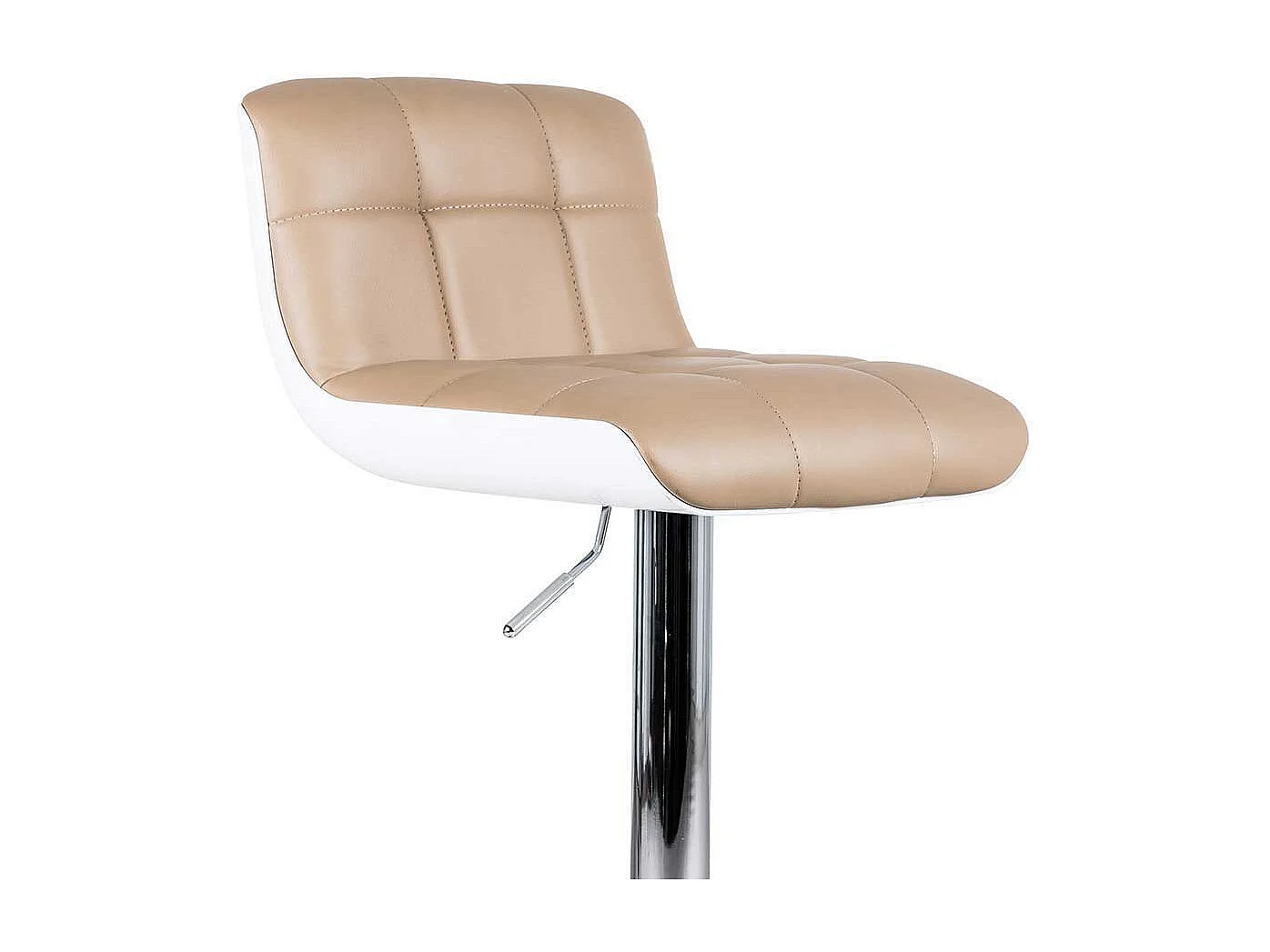 Barhocker in Taupe Kunstleder höhenverstellbar (2er Set)