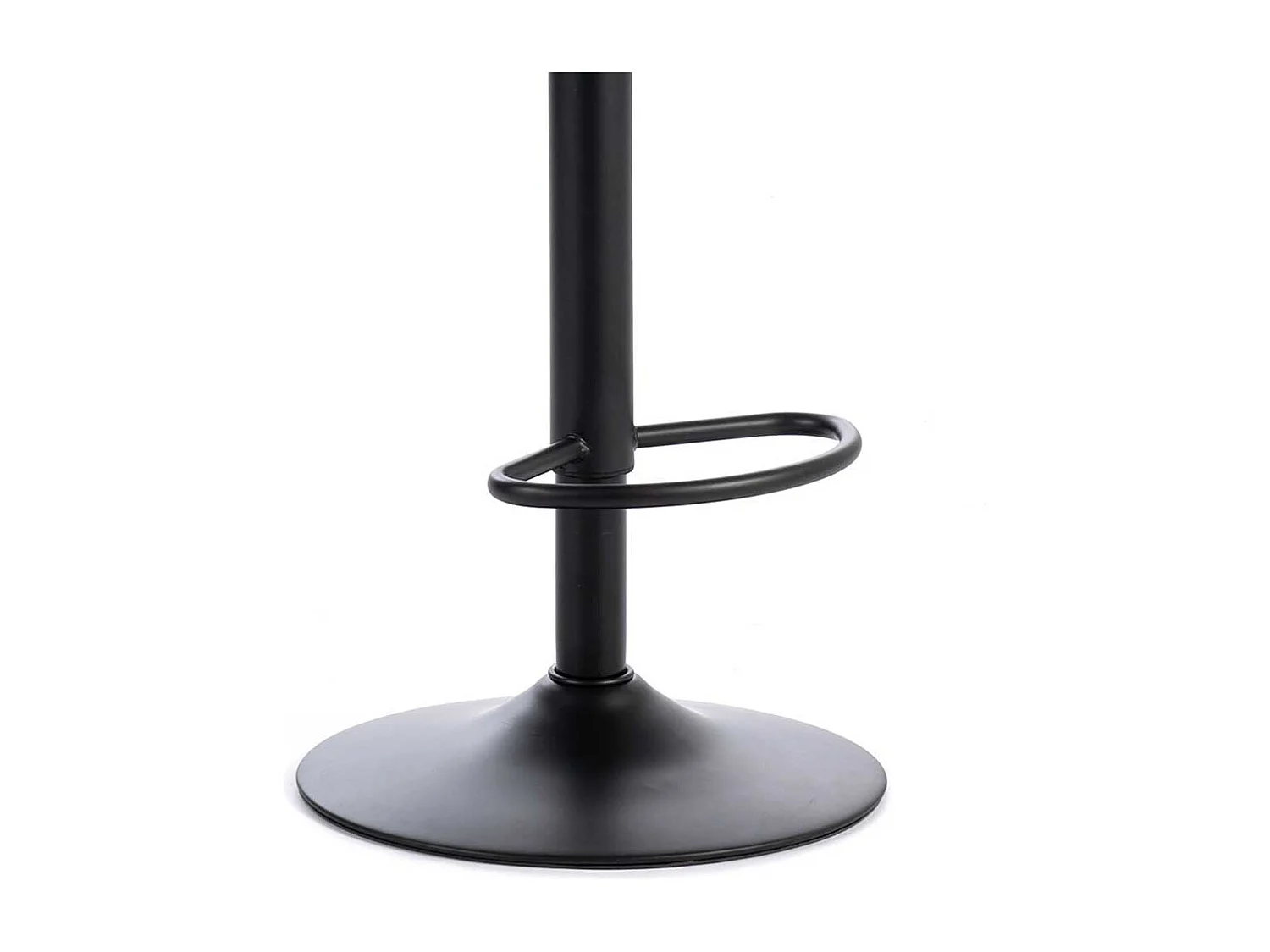 Barhocker in Dunkelgrau und Schwarz mit Fußablage (2er Set)