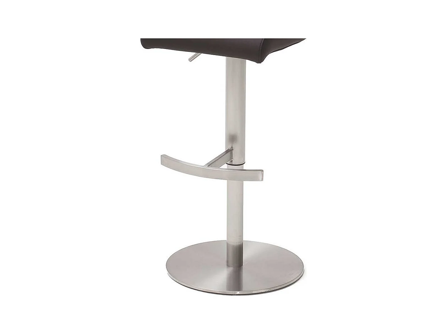 Kunstleder Barstuhl in Anthrazit höhenverstellbar