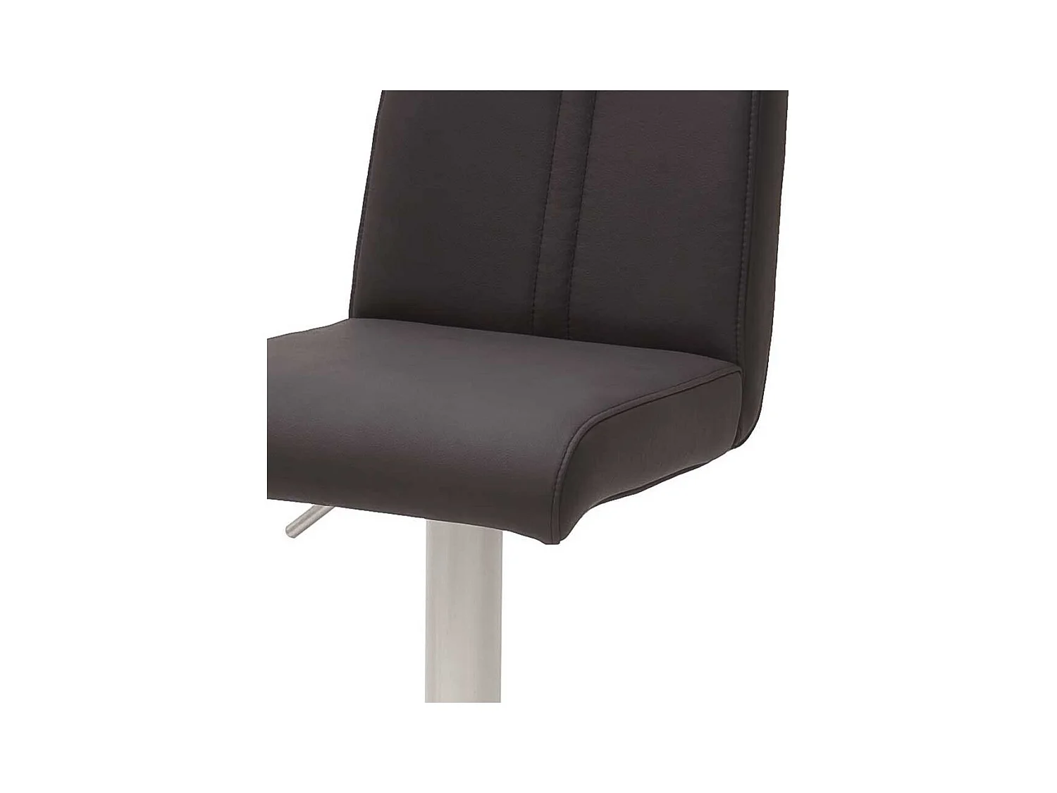 Kunstleder Barstuhl in Anthrazit höhenverstellbar