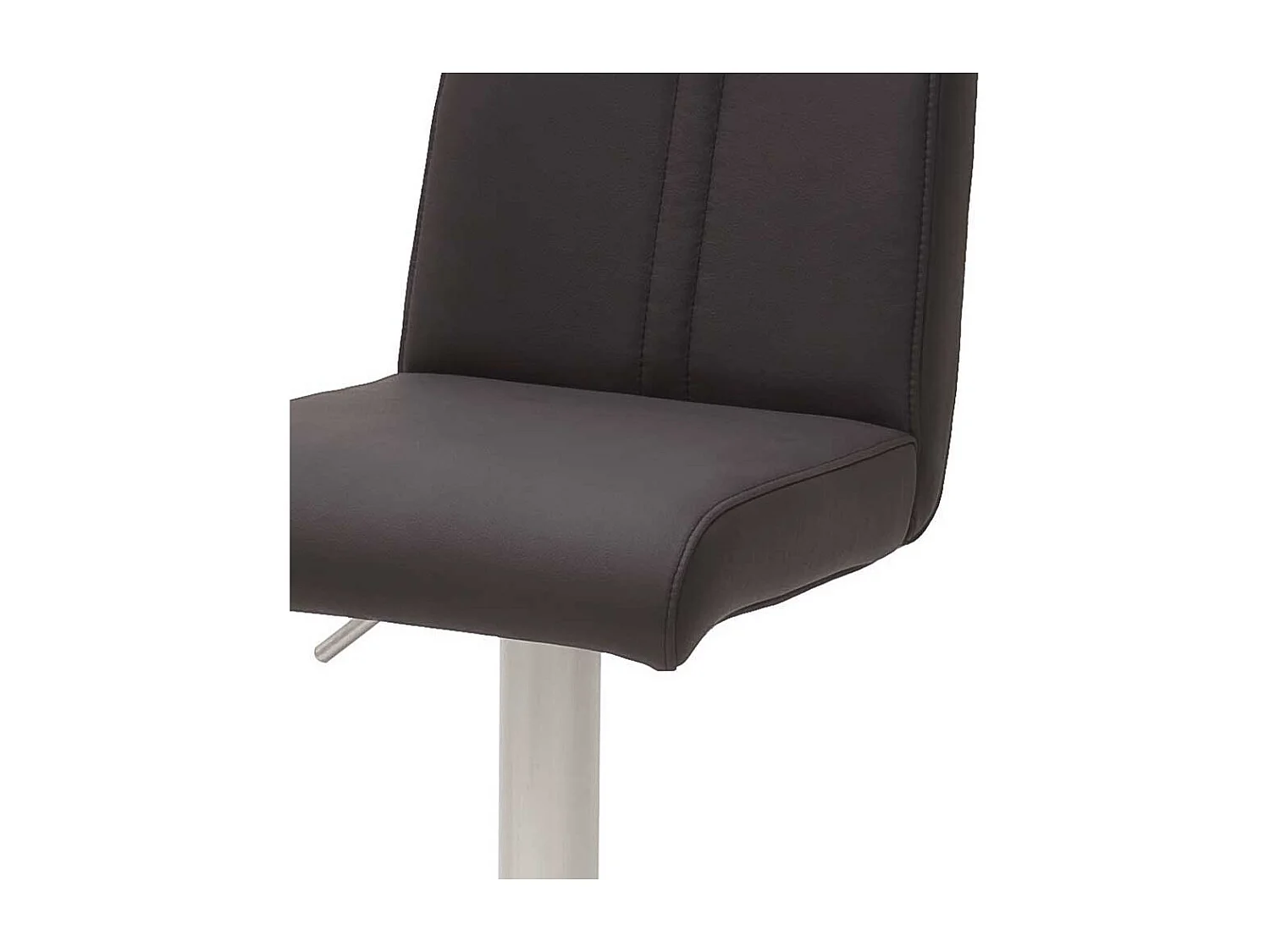 Kunstleder Barstuhl in Anthrazit höhenverstellbar