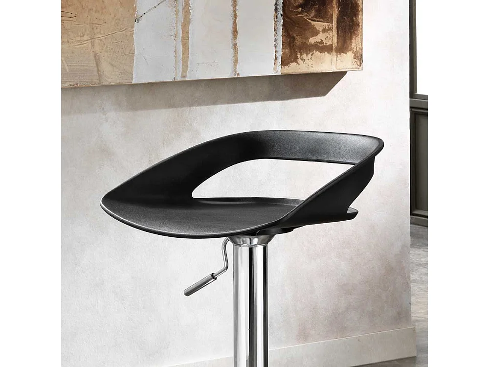 Küchenhocker in Schwarz höhenverstellbar und drehbar