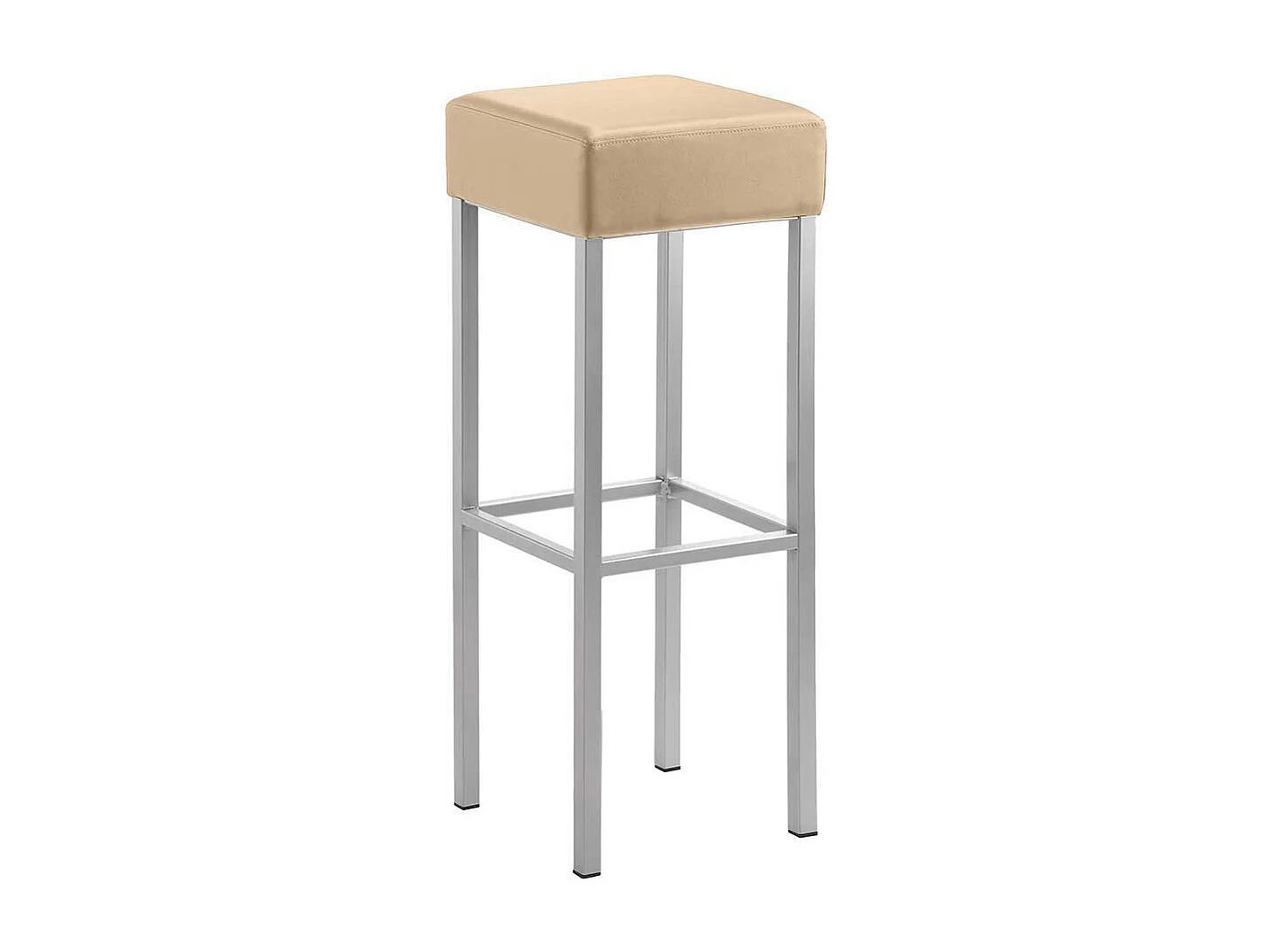 Barhocker Design aus Microfaser Vierfußgestell aus Metall