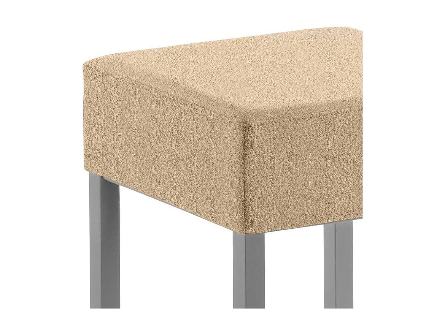 Barhocker Design aus Microfaser Vierfußgestell aus Metall