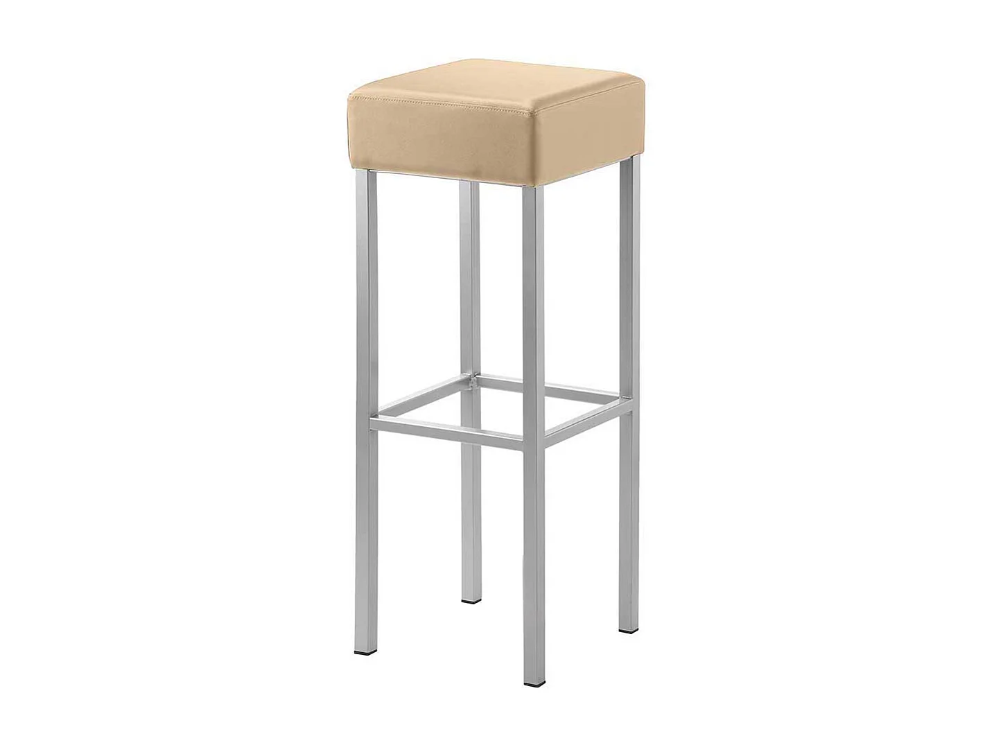 Barhocker Design aus Microfaser Vierfußgestell aus Metall