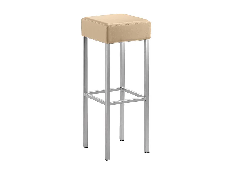 Barhocker Design aus Microfaser Vierfußgestell aus Metall