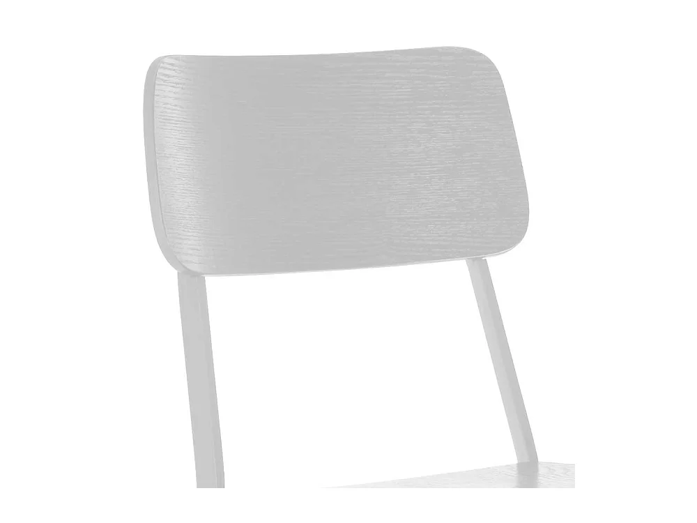 Kuechenhocker in Weiß Lehne (2er Set)