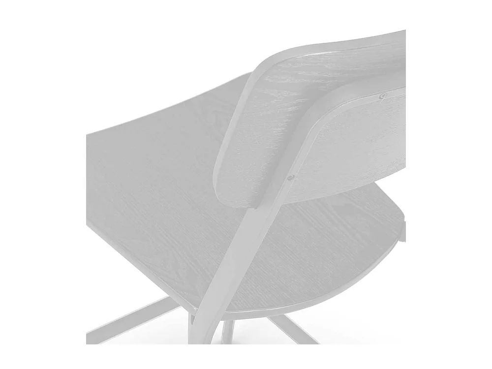 Kuechenhocker in Weiß Lehne (2er Set)