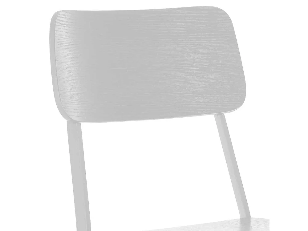 Kuechenhocker in Weiß Lehne (2er Set)