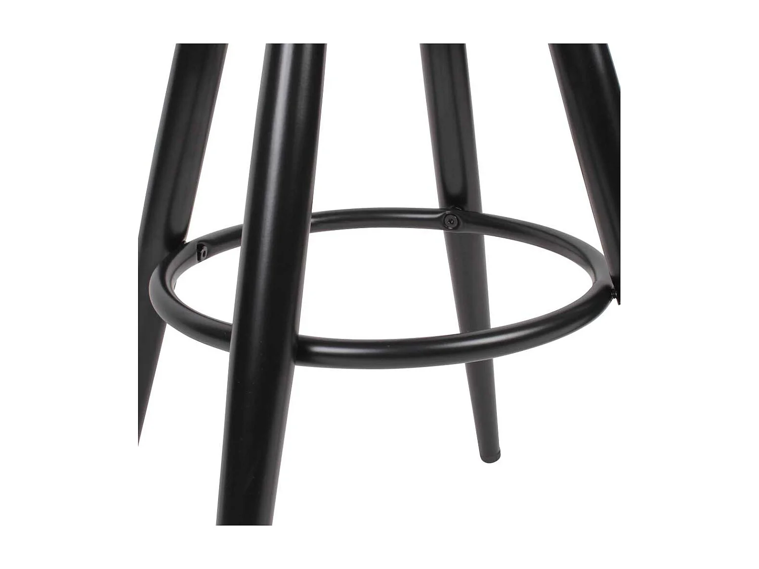 Beistellhocker in Schwarz Kunststoff dreh- und höhenverstellbar