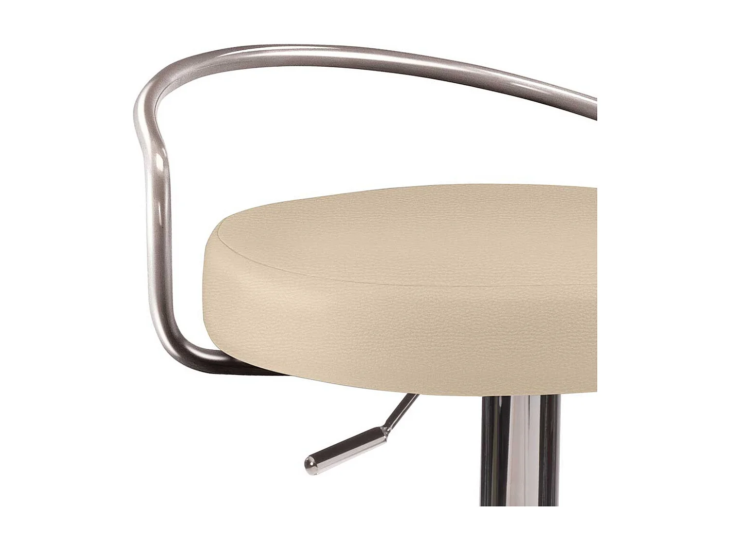 Barhocker höhenverstellbar aus Microfaser Stahl