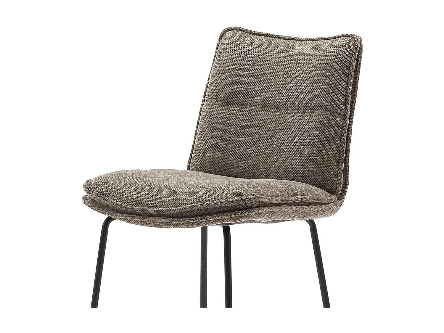 Tresenstühle in Hellbraun Chenillegewebe drehbar (2er Set)