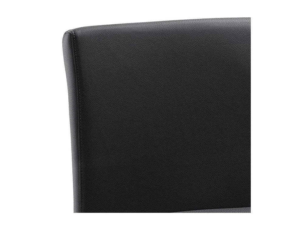 Barhocker Design in Anthrazit gepolsterter Rückenlehne