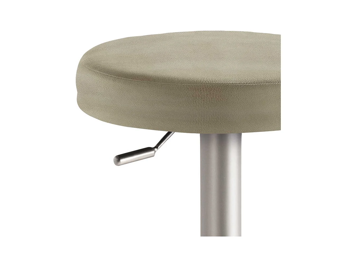 Drehbarer Barhocker durch Gasdruck höhenverstellbar Microfaser und Stahl