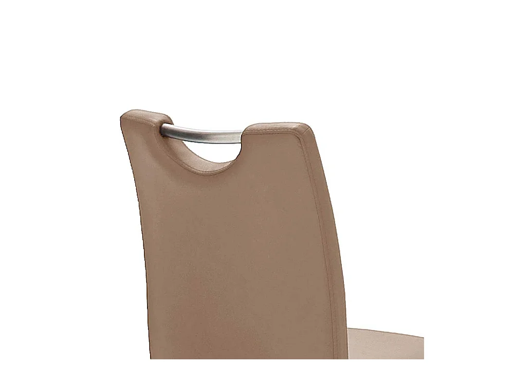 Barhocker in Braun mit Lehne