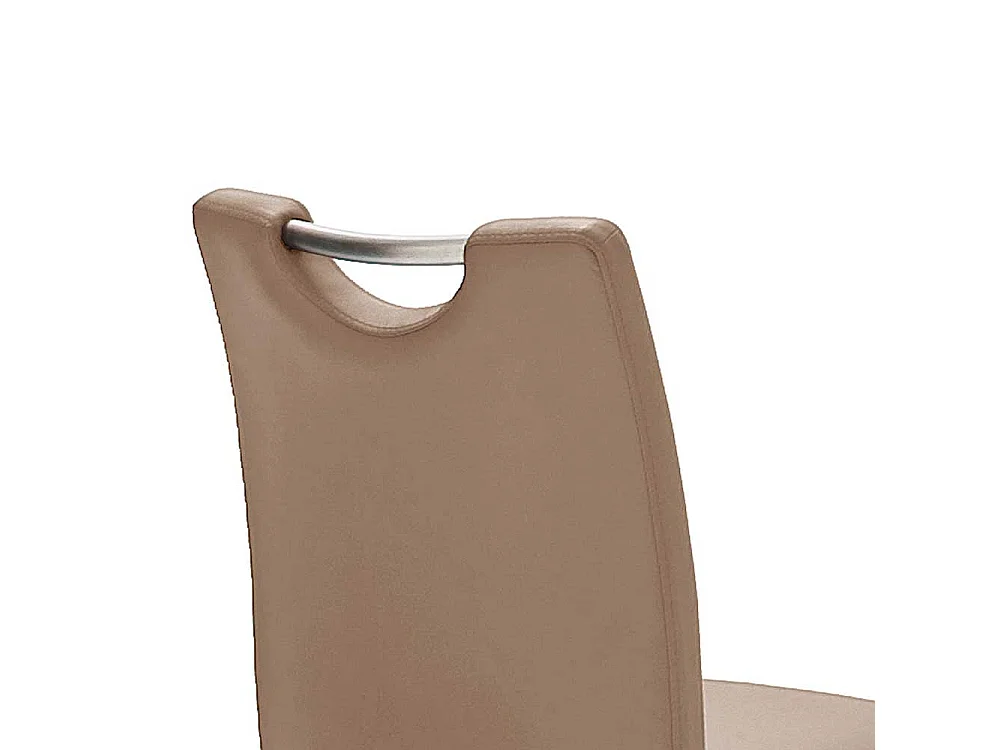 Barhocker in Braun mit Lehne