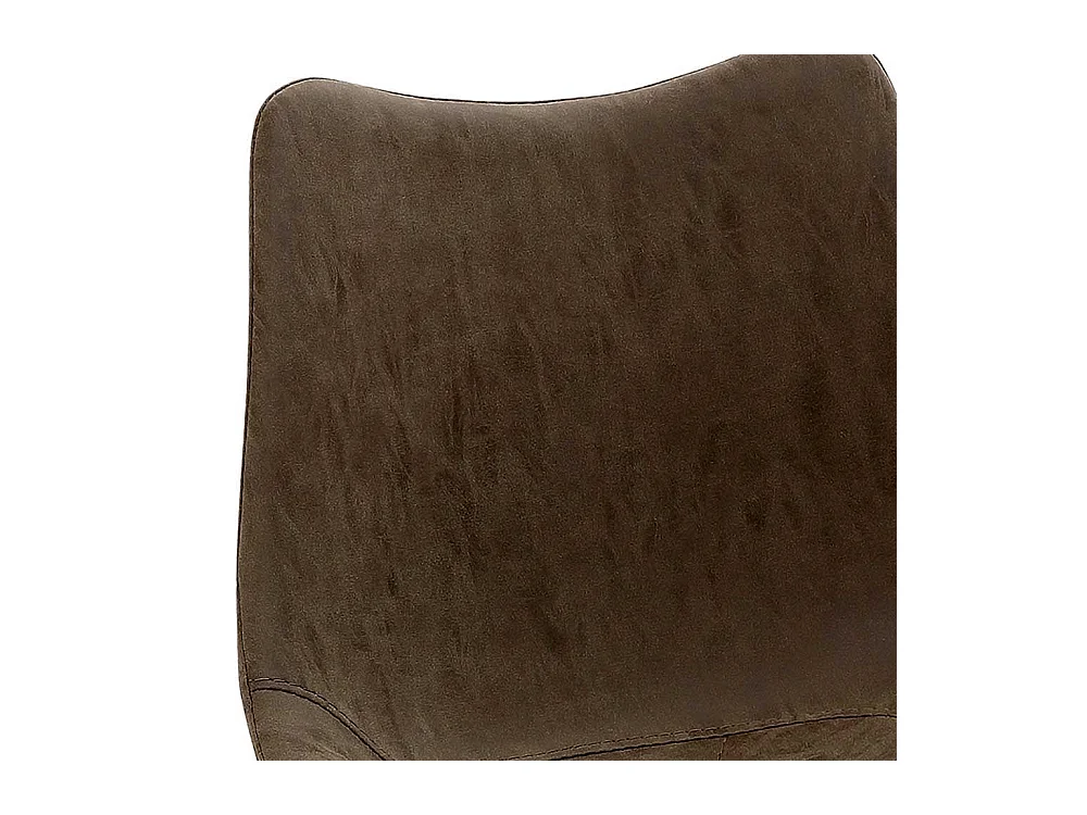 Edelstahlgestell Küchenhocker mit Sitzschale Bezug Kunstleder Vintage