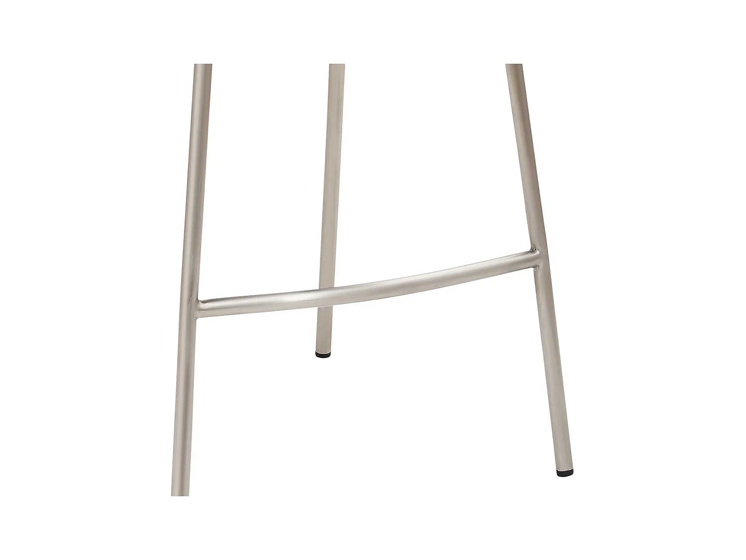 Edelstahlgestell Küchenhocker mit Sitzschale Bezug Kunstleder Vintage