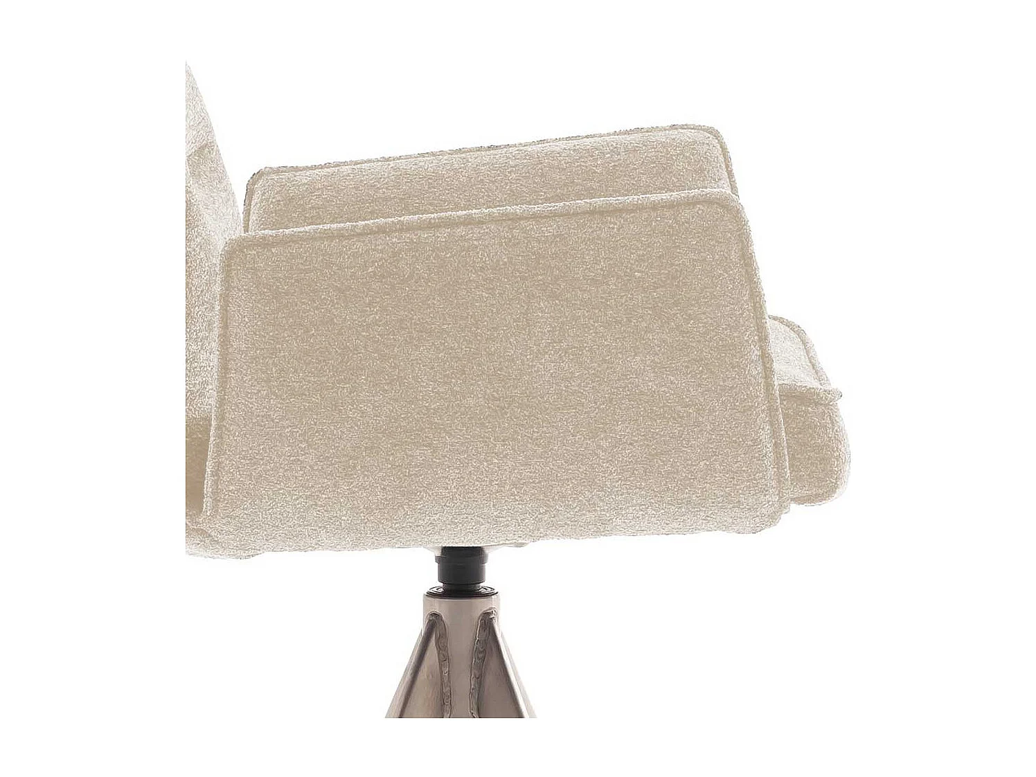 Barhocker Tresenstuhl mit Armlehnen und Fußgestell aus Metall (2er Set)