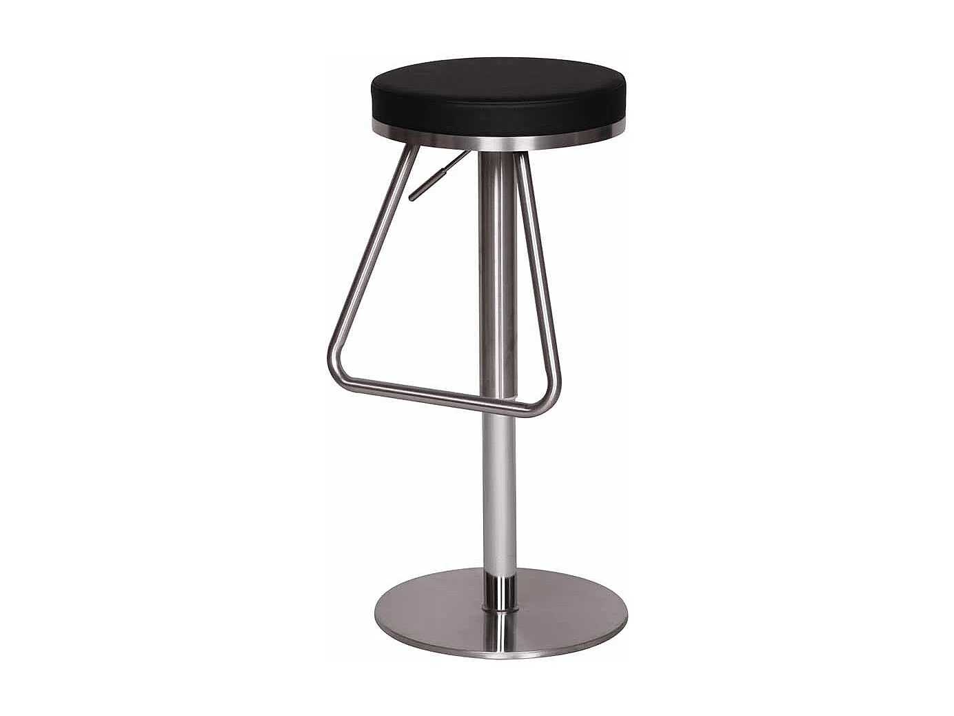 Küchenhocker in Schwarz rund höhenverstellbar