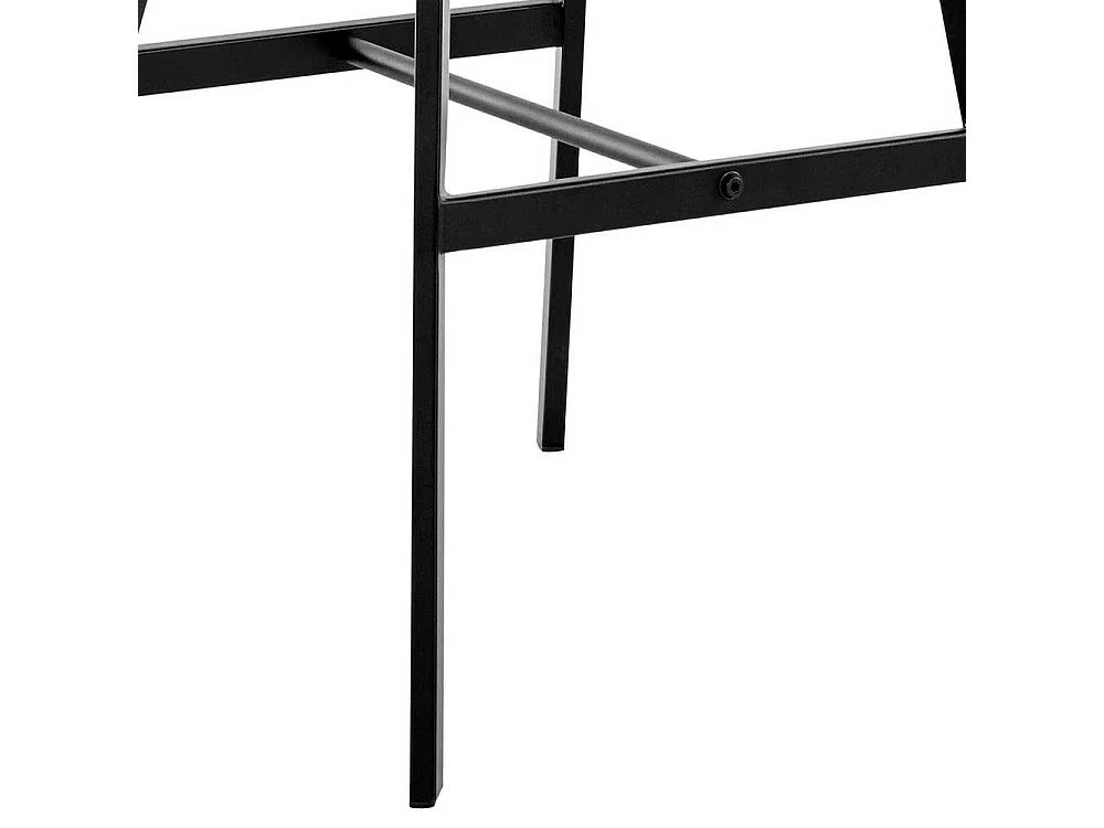 Tresenstuhl Set in Grau und Schwarz Vierfußgestell aus Metall (2er Set)