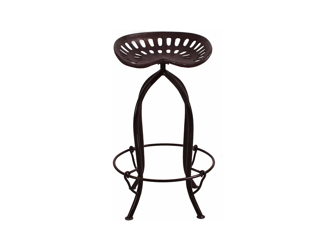 Barhocker mit Traktorsitz Schwarz Metall