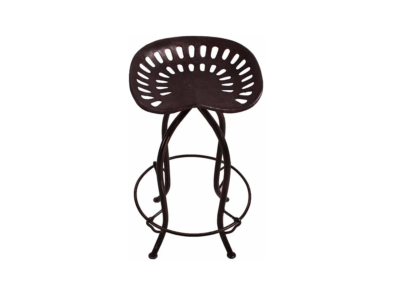 Barhocker mit Traktorsitz Schwarz Metall