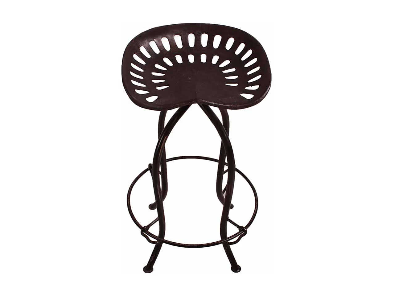 Barhocker mit Traktorsitz Schwarz Metall