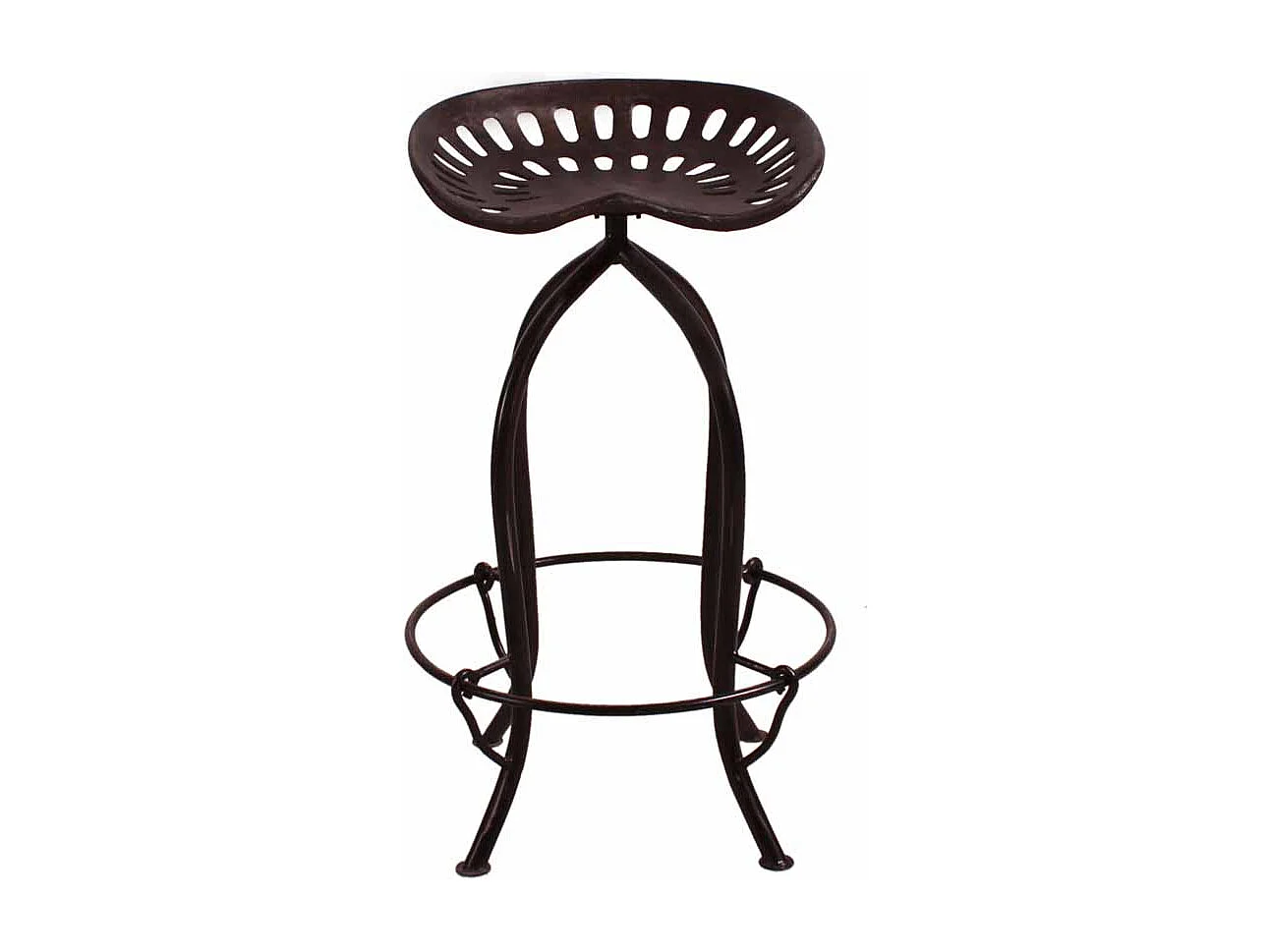 Barhocker mit Traktorsitz Schwarz Metall