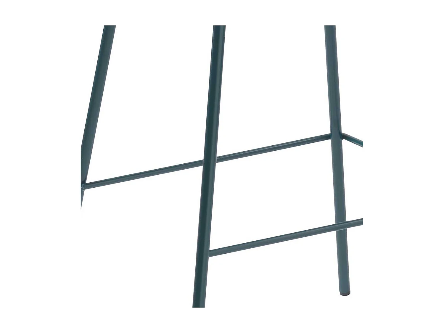 Hochhocker in Petrol Kunststoff Rückenlehne (2er Set)