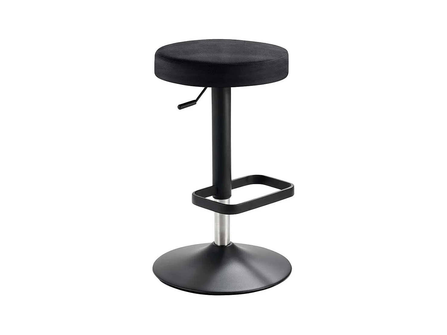 Barhocker drehbar in Anthrazit und Schwarz Made in Germany