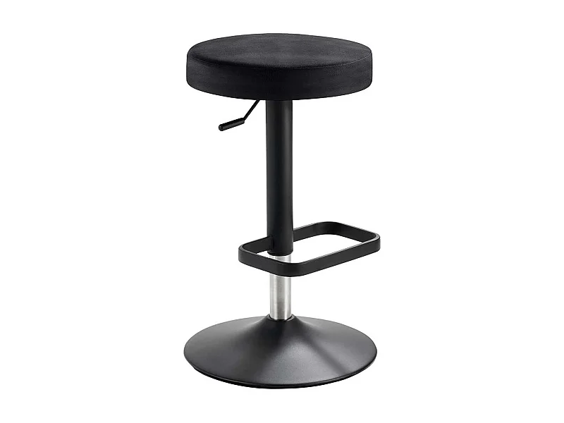 Barhocker drehbar in Anthrazit und Schwarz Made in Germany