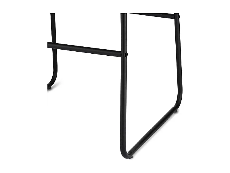 Designbarhocker in Dunkelgrau Kunstleder B�gelgestell (2er Set)