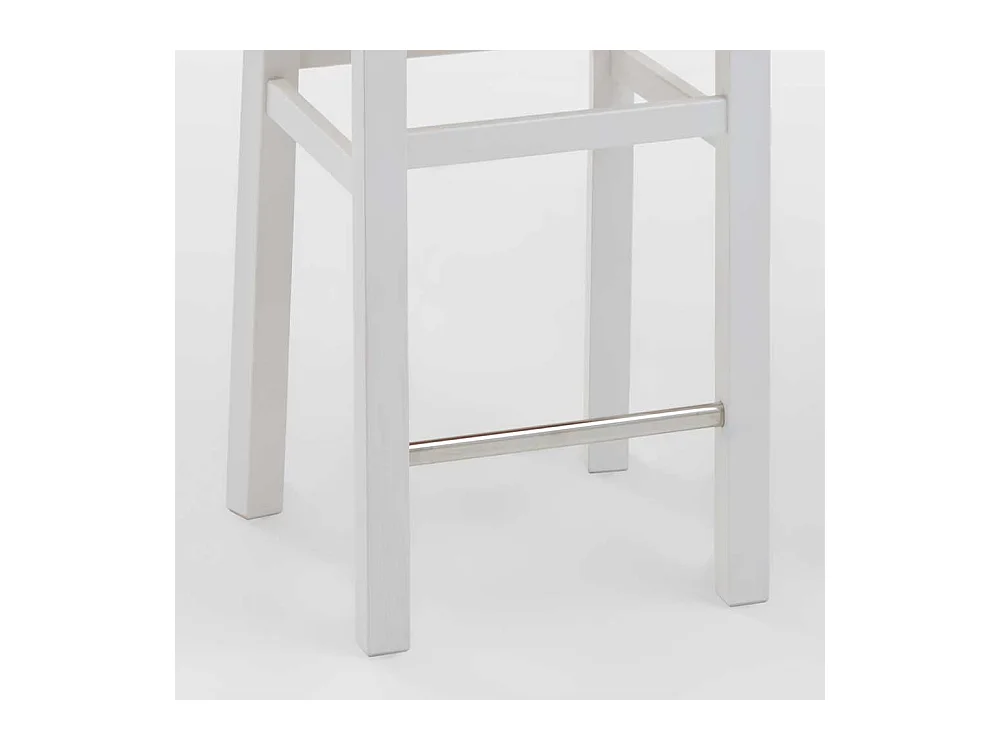 Tresenstuhl in Weiß Kiefer massiv Landhaus