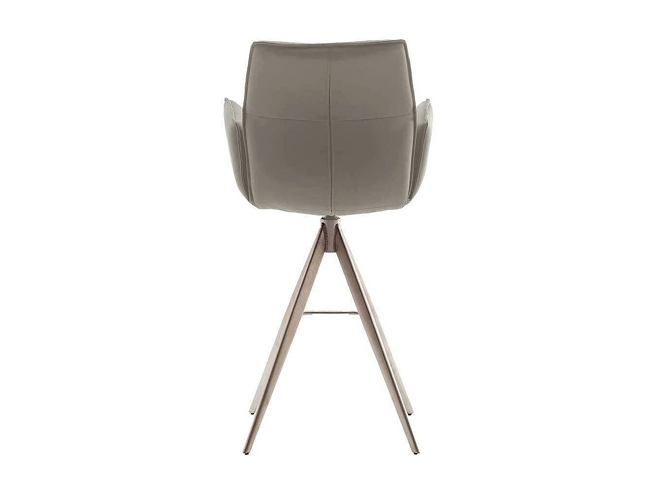 Barhocker Tresenstuhl aus Echtleder mit Armlehnen (2er Set)