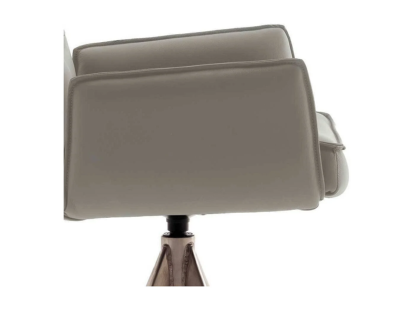 Barhocker Tresenstuhl aus Echtleder mit Armlehnen (2er Set)