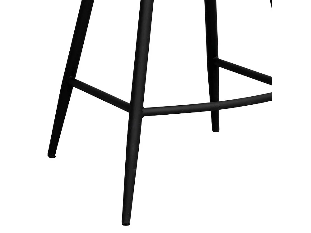 Tresenstuhl Set Skandi aus Boucle Stoff Metall (2er Set)