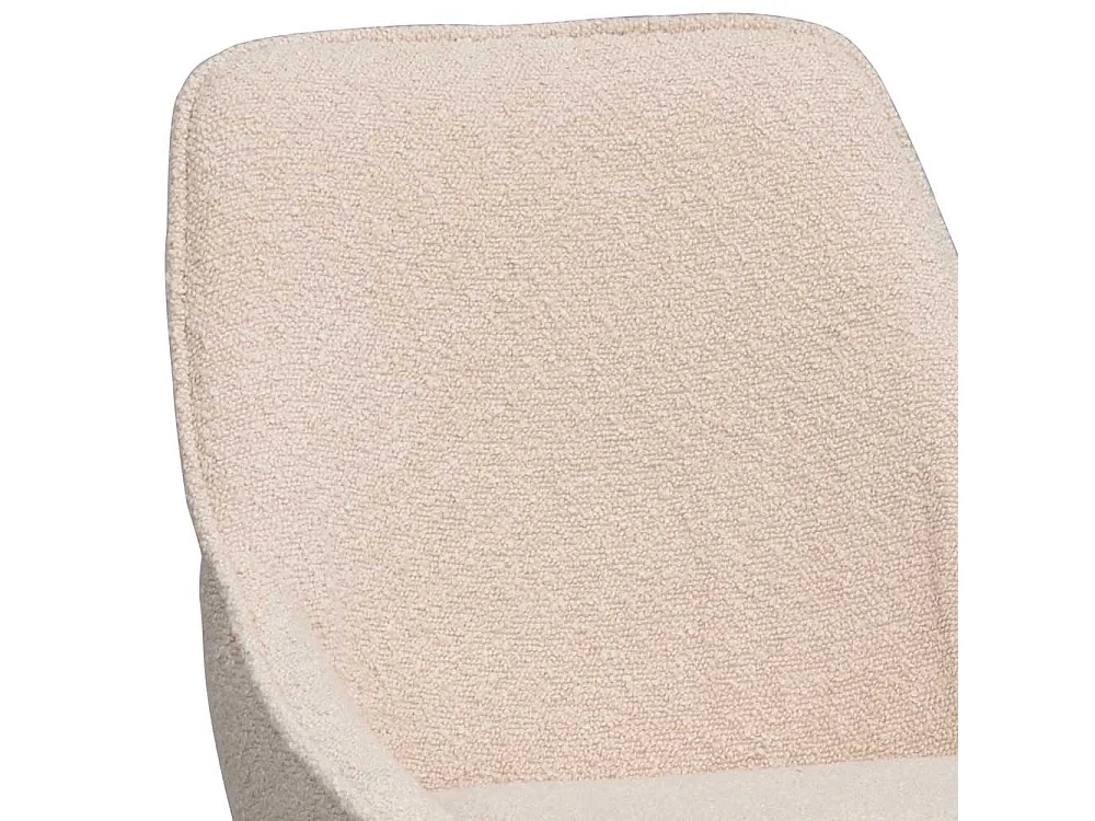 Tresenstuhl Set Skandi aus Boucle Stoff Metall (2er Set)