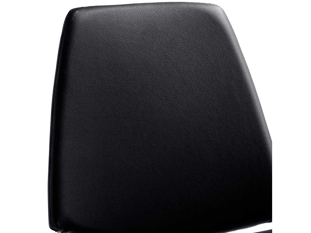 Barhocker höhenverstellbar aus gedecktem Glattleder Stahl