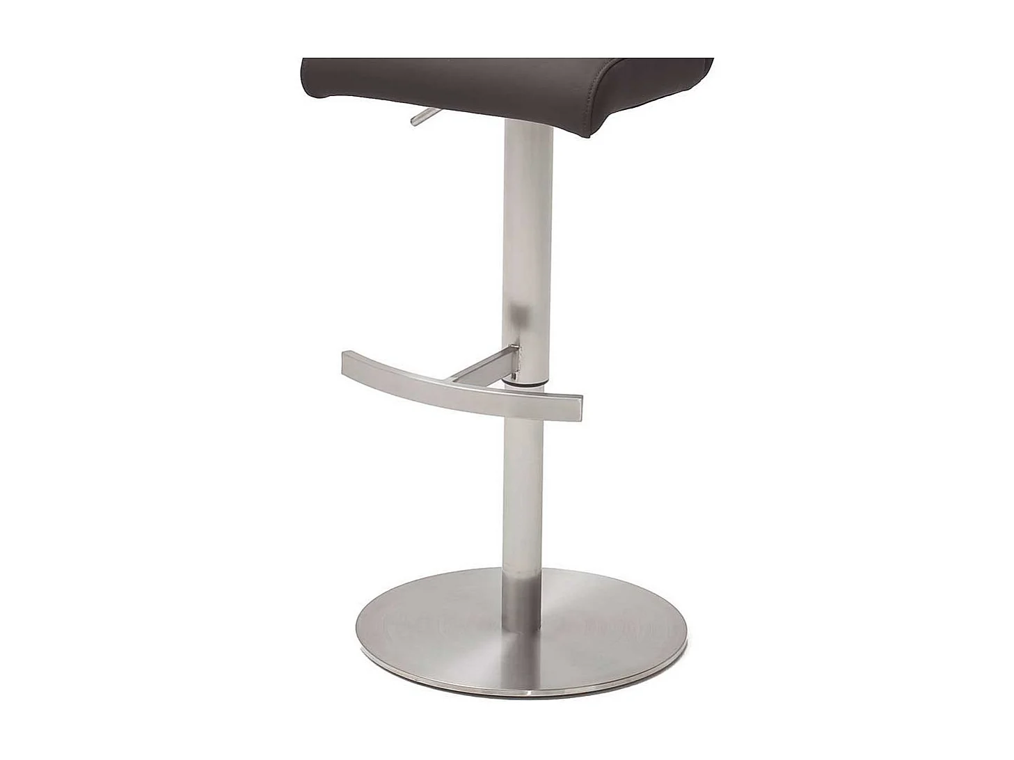 Barstuhl in Anthrazit Kunstleder dreh- und höhenverstellbar