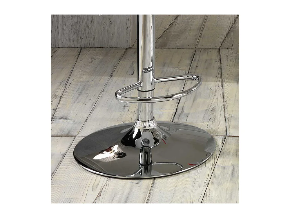 Höhenverstellbarer Küchenhocker in Weiß drehbar (2er Set)