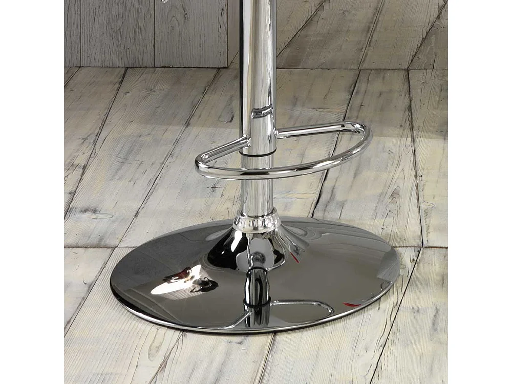 Höhenverstellbarer Küchenhocker in Weiß drehbar (2er Set)